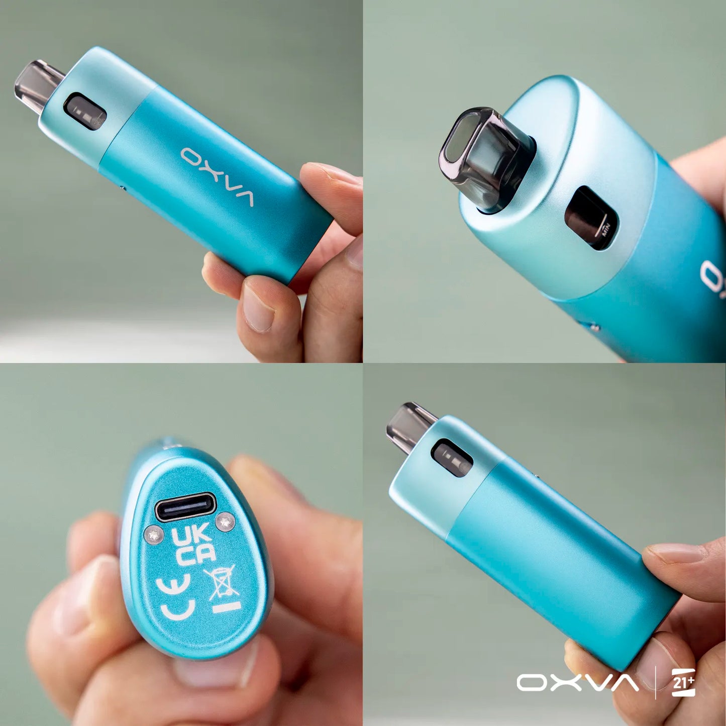 OXVA ONEO 奧尼奧 40W 電子煙主機|1600mAh大電量|3.5ML注油空彈|可調氣流|RGB燈效-台灣現貨