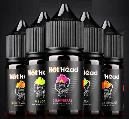 美國原裝 Hot Head 爆脾氣煙油 30ML｜全系列水果茶飲口味｜注油電子煙專用煙液-VAKA糖果雲煙館