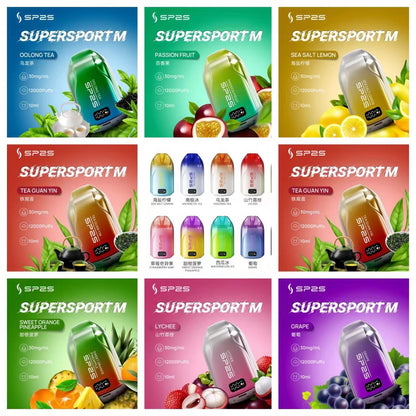 SP2S 12000口拋棄式電子煙｜長效大容量設計｜Mesh霧化技術｜多款冰感水果口味-VAKA糖果雲煙館