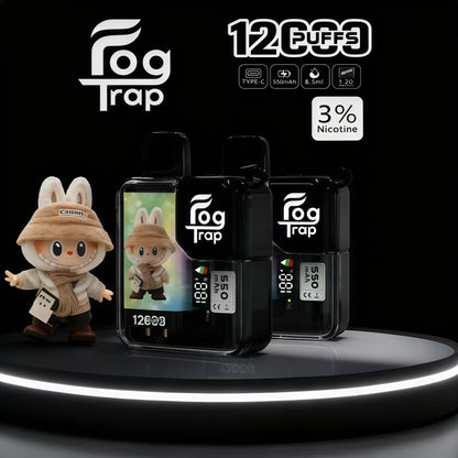 Fog Trap 12000口大容量拋棄式電子煙｜長效續航一次性電子煙｜水果冰感多口味選擇-VAKA糖果雲煙館