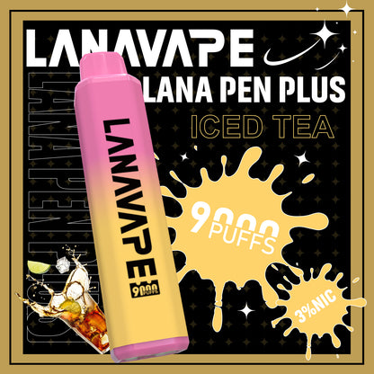 LANA 9000口拋棄式電子煙｜15ML大容量煙油｜長效續航水果口味一次性電子煙-VAKA糖果雲煙館