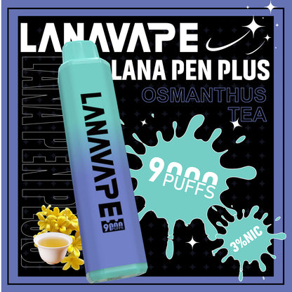 LANA 9000口拋棄式電子煙｜15ML大容量煙油｜長效續航水果口味一次性電子煙-VAKA糖果雲煙館